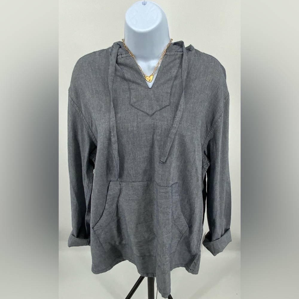 Sun and Stone woven hoodie